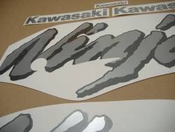 Kawasaki ZX7R Ninja 2000 black restoration graphics kit