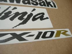 Kawasaki ZX-10R Ninja 2004/2005 green replacement decals