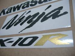 Kawasaki ZX-10R Ninja 2004/2005 green replica logo decals