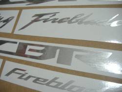 Honda CBR 600rr/1000rr custom brushed grey decals 