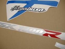 Suzuki Hayabusa 2007 blue complete sticker kit