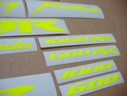 Honda 600rr/1000rr custom fluorescent yellow/green graphics