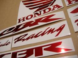 Honda CBR 600RR/1000RR Fireblade mirror red logo adhesives 