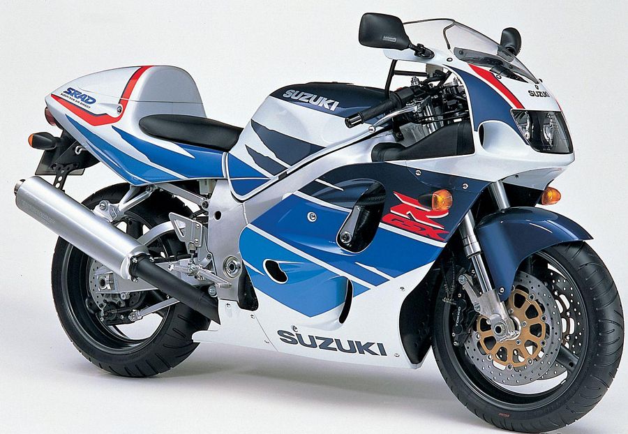 Suzuki GSX-R 750 srad 1997 1998 decals set - white/blue version