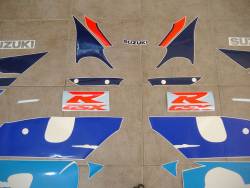 Suzuki GSX R 750 SRAD 1997 white logo emblems set