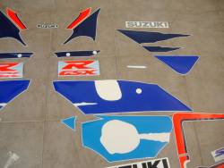 Suzuki gsx r 750 1997 srad white complete decal set