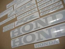 Honda CBR white reflective signal logo emblems kit