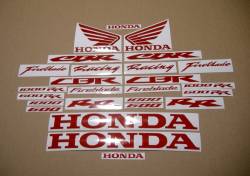 Honda CBR 600 RR signal reflective red stickers