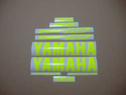 Yamaha R6 custom neon yellow green decal logo kit