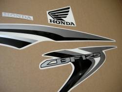 Honda CBF125 2012-2013 white reproduction stickers