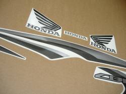 Honda CBF 125 2012 black replacement adhesives set