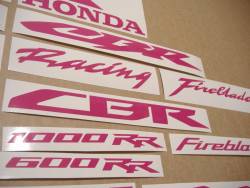 Honda Fireblade CBR custom hot (dark) pink graphics
