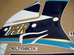 Yamaha FZR 1000 Exup 1990 3GM black/blue/white restoration decals