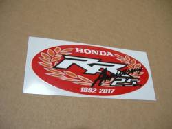 Honda CBR 1000 RR 2017 red-black anniversary decal kit