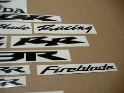 Honda 1000RR/600RR aftermarket black logo decals