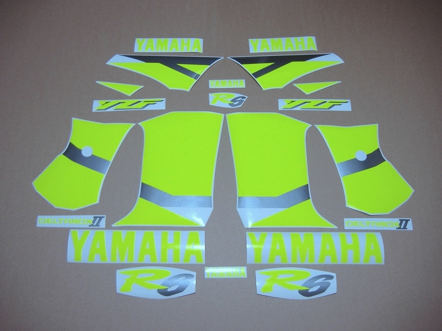 Neon fluorescent yellow/green graphics for Yamaha YZF-R6 01-02