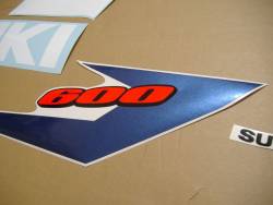 Suzuki GSXR 600 2004 white graphics