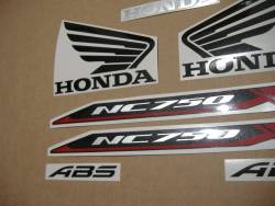 Replacement stickers set for Honda NC750X 2016-2017 blue version
