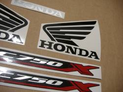 Honda NC 750XA or 750XD 2016-2017 blue model complete sticker set