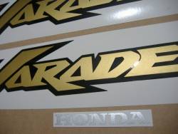 Decals (vinyl replica) for Honda XL 125 Varadero 02 red model