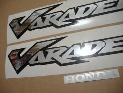 Honda Varadero XL 125V 02-03 silver replacement decals kit