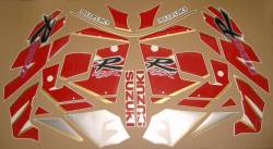 Suzuki GSXR1100 92-93 black/red replica decals set