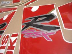 Suzuki GSXR1100 92-93 black/red replacement decals set