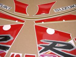 Suzuki GSXR1100 92-93 black/red replica stickers set