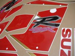 Suzuki GSXR 1100N 1992 black/red replacement decal kit