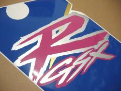 Suzuki GSXR1100 92-93 white/blue reproduction decals set