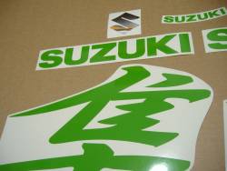 Lime green decals & custom graphics kit for Suzuki Busa 1340