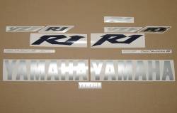 Yamaha R1 2002 (RN09/5PW) blue replica logo decals set