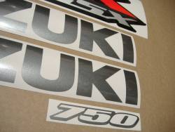 Suzuki GSXR 750 L6 2016 black complete graphics set