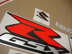 Suzuki GSX-R 1000 L5 red stickers + rim stripes set