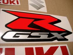 Suzuki GSX-R 750 2017 white model aftermarket graphics set