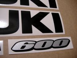 Suzuki Gixxer 600 2018 titanium grey complete decals set