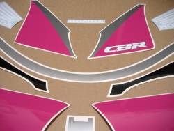 Honda CBR 600 F2 black/pink reproduction graphics kit