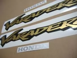 Honda Varadero XL125V 2001 blue replica logo emblems