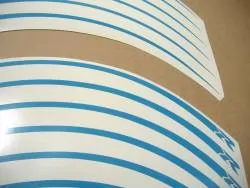Suzuki GSXR rim stripes/lines sticker set in blue color