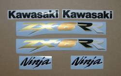 Kawasaki ZX-6RR 600 ninja 2003 green replacement decals