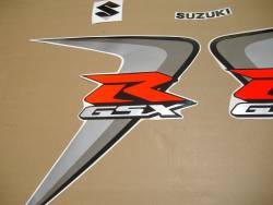 Suzuki 600 2006 silver complete sticker kit