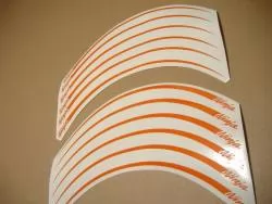 Kawasaki ZX7R ninja custom orange wheel/rim stripes decals