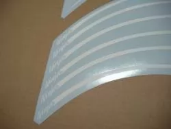 Kawasaki ZX-R ninja white wheel/rim stripes lines set