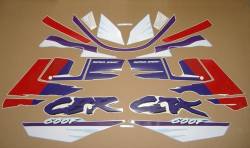 Decals set for Honda CBR 600 F2 white/purple version