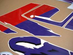 Honda CBR 600 F2 purple/white restoration decals set