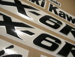 Kawasaki ZX-6RR ninja 2004-2005 restoration decals set