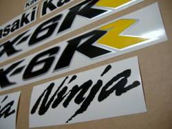 Kawasaki ZX6RR 2005 (green 600 race replica) stickers set