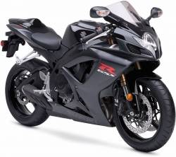 Suzuki GSXR 600 2007 black decals kit