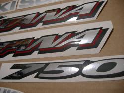 Suzuki Katana GSX750F k2 black model replica stickers