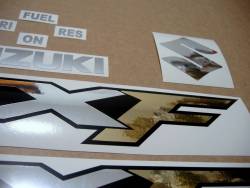 Suzuki GSXF 750 2007 maroon red version sticker set